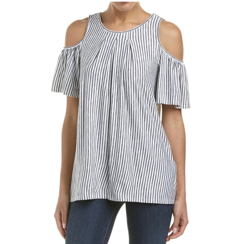 Max Studio cold shoulder top
